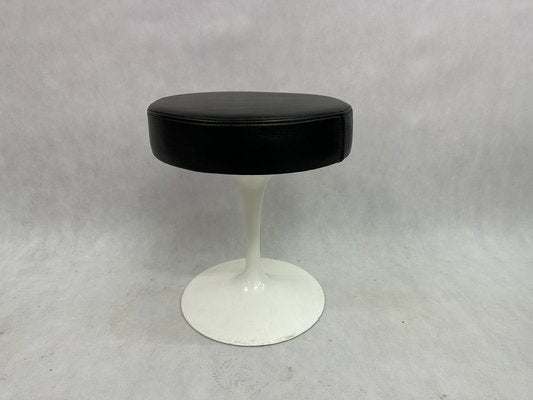 Tulip Leather Stool by Ero Saarinen for Knoll International, 1960s-ZCY-1768891