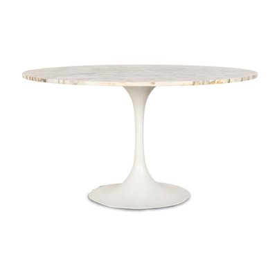 Tulip Marble Stone Dining Table by Eero Saarinen for Knoll Inc. / Knoll International-RQW-2040617