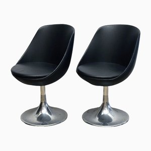 Tulip Swivel Chairs, Italian, 1970s, Set of 4-HS-1384370