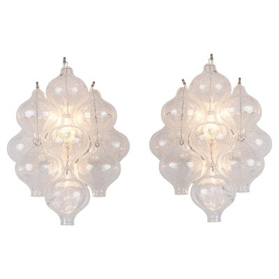 Tulipan Murano Glass Wall Lights by J. T. Kalmar for Kalmar, 1960s, Set of 2-DEK-1168949