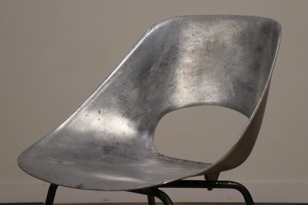 Tulipe Model Aluminum Chair by Pierre Guariche, 1960-IZV-2035394