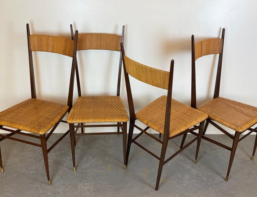 Turin School Chairs, 1950s, Set of 4-DX-1774038