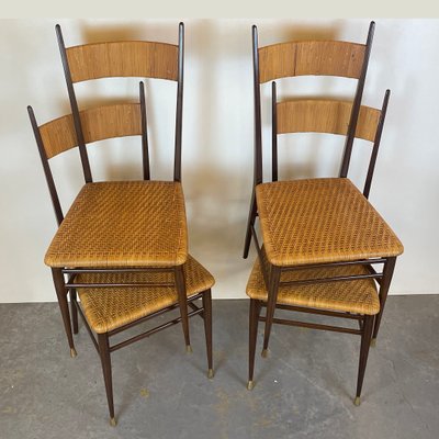 Turin School Chairs, 1950s, Set of 4-DX-1774038