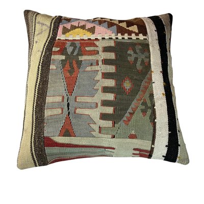 Turkish Kilim Rug Cushion Cover-AIV-1120373