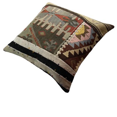 Turkish Kilim Rug Cushion Cover-AIV-1120373