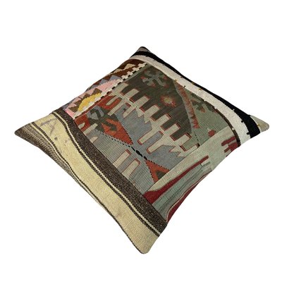 Turkish Kilim Rug Cushion Cover-AIV-1120373