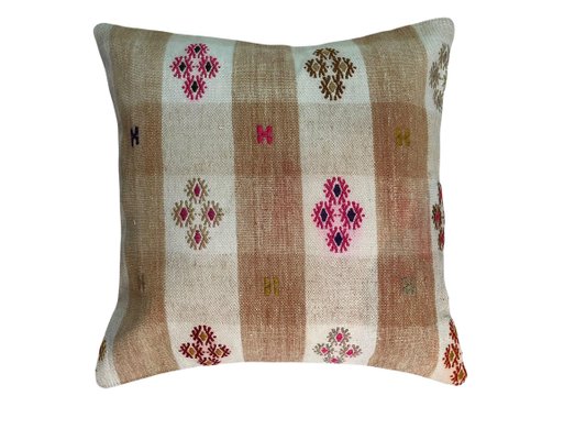 Turkish Kilim Rug Cushion Cover for Meditation Bench-AIV-1107975