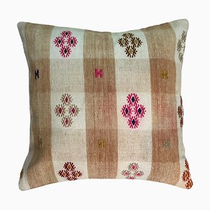 Turkish Kilim Rug Cushion Cover for Meditation Bench-AIV-1107975