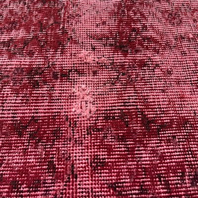 Turkish Over-Dyed Red Rug in Wool-AIV-1333510