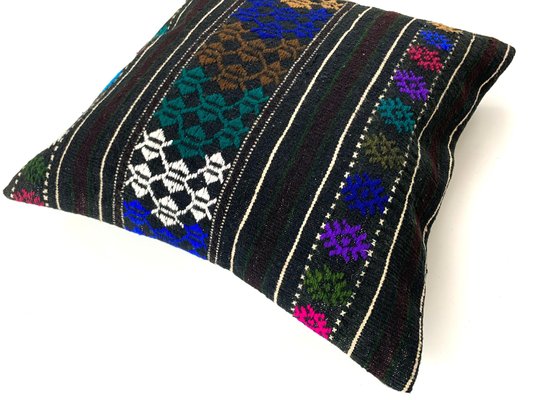 Turkish Tapis Kilim Pillow Cover-AIV-1341091