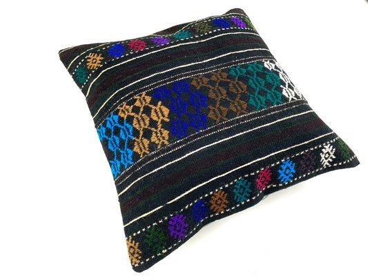 Turkish Tapis Kilim Pillow Cover-AIV-1341091