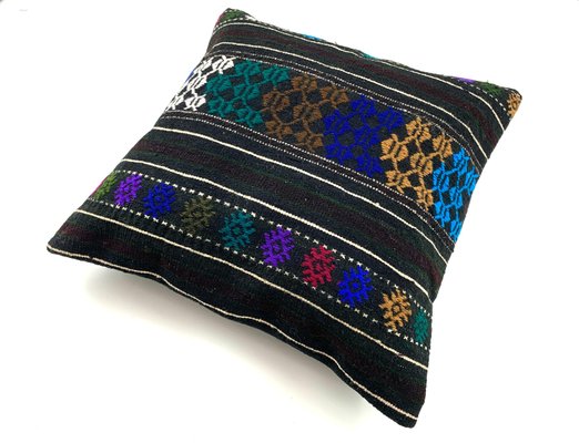 Turkish Tapis Kilim Pillow Cover-AIV-1341091