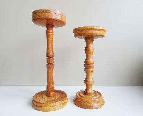 Turned Plant Stand, Germany 1960s, Set of 2-BLG-1438283