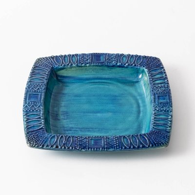 Turquoise Ceramic Bowl from Bay Keramik, 1970s-IXK-1327863