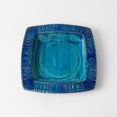 Turquoise Ceramic Bowl from Bay Keramik, 1970s-IXK-1327863