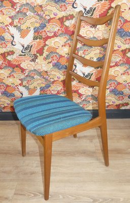 Turquoise Dining Chairs, 1960s, Set of 4-AFE-1115363