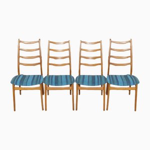 Turquoise Dining Chairs, 1960s, Set of 4-AFE-1115363