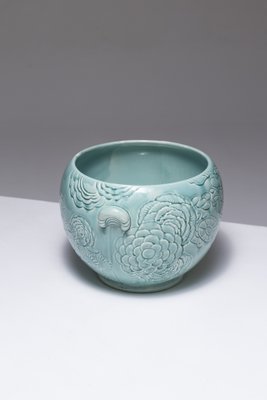 Turquoise Earthenware Planter, 1950s-QAC-2042914