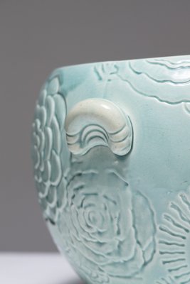 Turquoise Earthenware Planter, 1950s-QAC-2042914