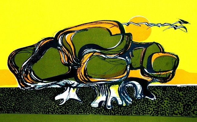 Turtle - Original Lithograph by Carlo Quattrucci - 1971 1971-ZCI-760358