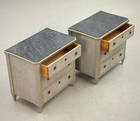 Twin Chests of Drawers with Special Shape and Color, 1890s, Set of 2-VAP-2034742