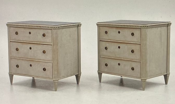 Twin Chests of Drawers with Special Shape and Color, 1890s, Set of 2-VAP-2034742