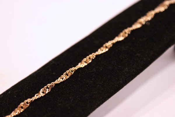 Twisted Bracelet in 14 kt Gold-UY-695893