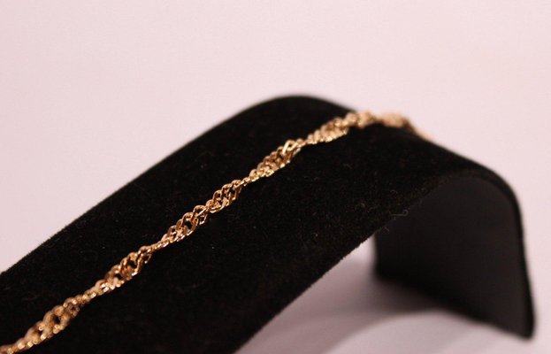 Twisted Bracelet in 14 kt Gold-UY-695893