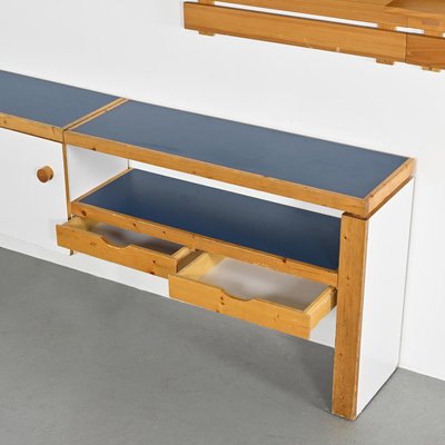 Two-Door Sideboard and Shelf by Charlotte Perriand from Les Arcs, 1970s-GJR-2023436