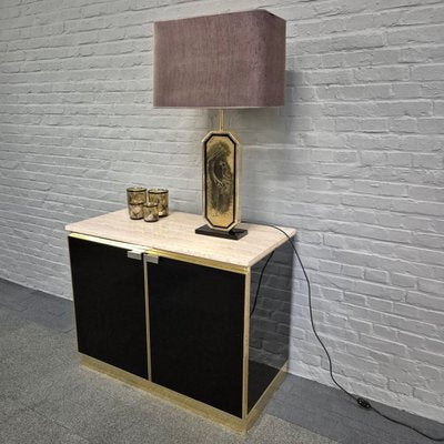 Two-Door Sideboard in the style of Maison Jansen for Belgo Chrom, 1970s-OLQ-2033032