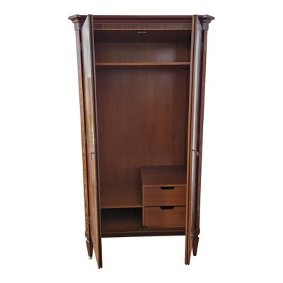 Two-Door Wardrobe in Walnut with Inlays, 2000s-BEW-1771264