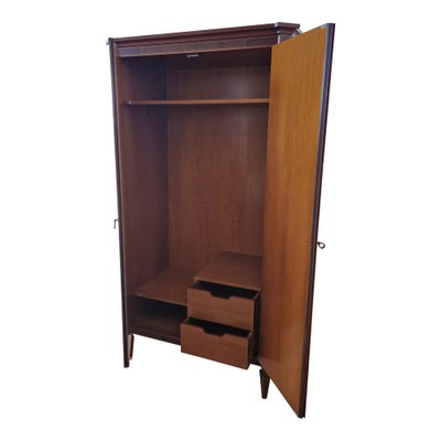 Two-Door Wardrobe in Walnut with Inlays, 2000s-BEW-1771264