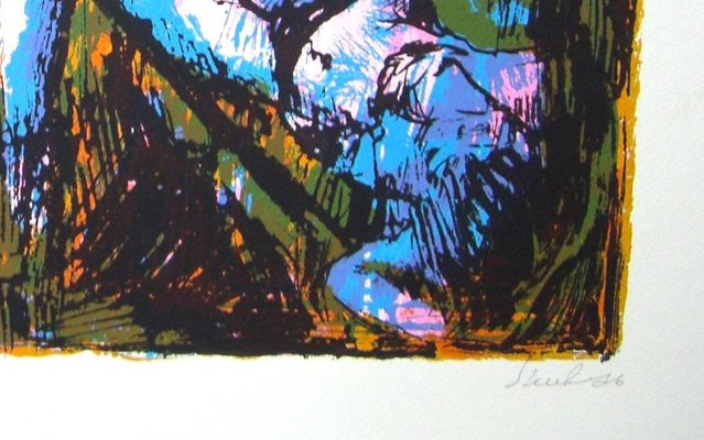 Two Models - Original Lithograph by Nicola Simbari - 1976 1976-ZCI-760339