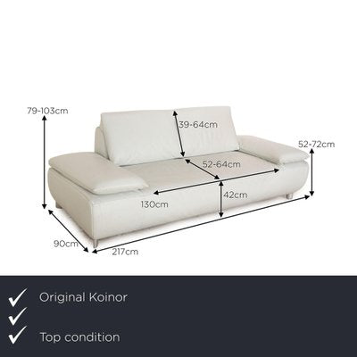 Two-Seater Sofa in Leather-RQW-1763764