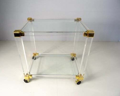 Two-Tiered Acrylic Glass Bar Cart, 1970s-FPY-1294657