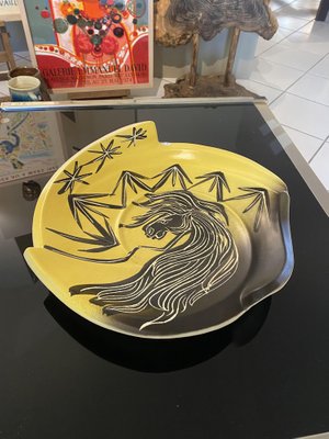 Two-Tone Ceramic Bowl from Vallauris-TEP-1321767