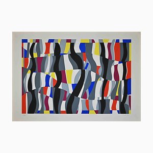 Uberto Maria Casotti, Colored Composition, Original Screenprint, 1971-ZCI-970797