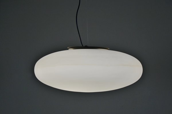 Ufo Glass Pendant Lamp in the Style of Stilnovo Italy, 1950s-QZZ-1124566