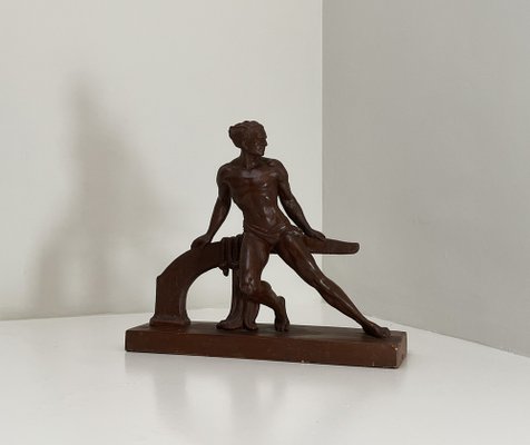 Ugo Cipriani, Art Deco Sculpture, 1930s, Terracotta-LKT-2042892