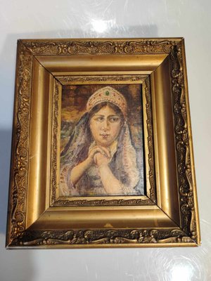 Ukrainian Girl, 1910, Oil on Panel, Framed-CAQ-1787782