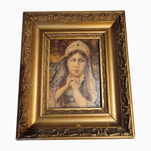 Ukrainian Girl, 1910, Oil on Panel, Framed-CAQ-1787782