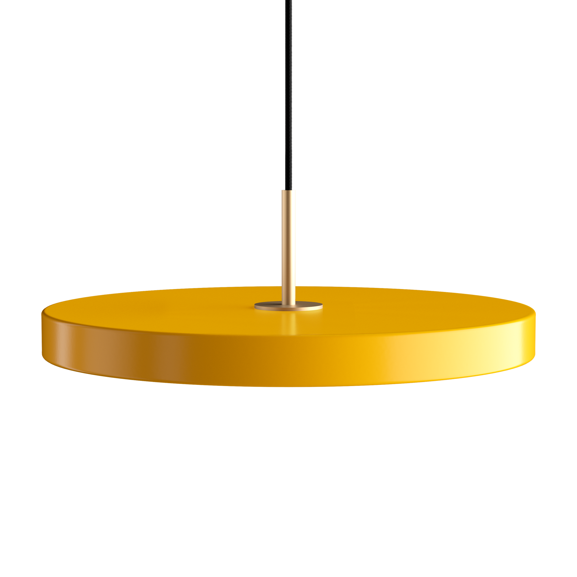 Asteria Pendant Lamp with Brass Top by UMAGE #Yellow