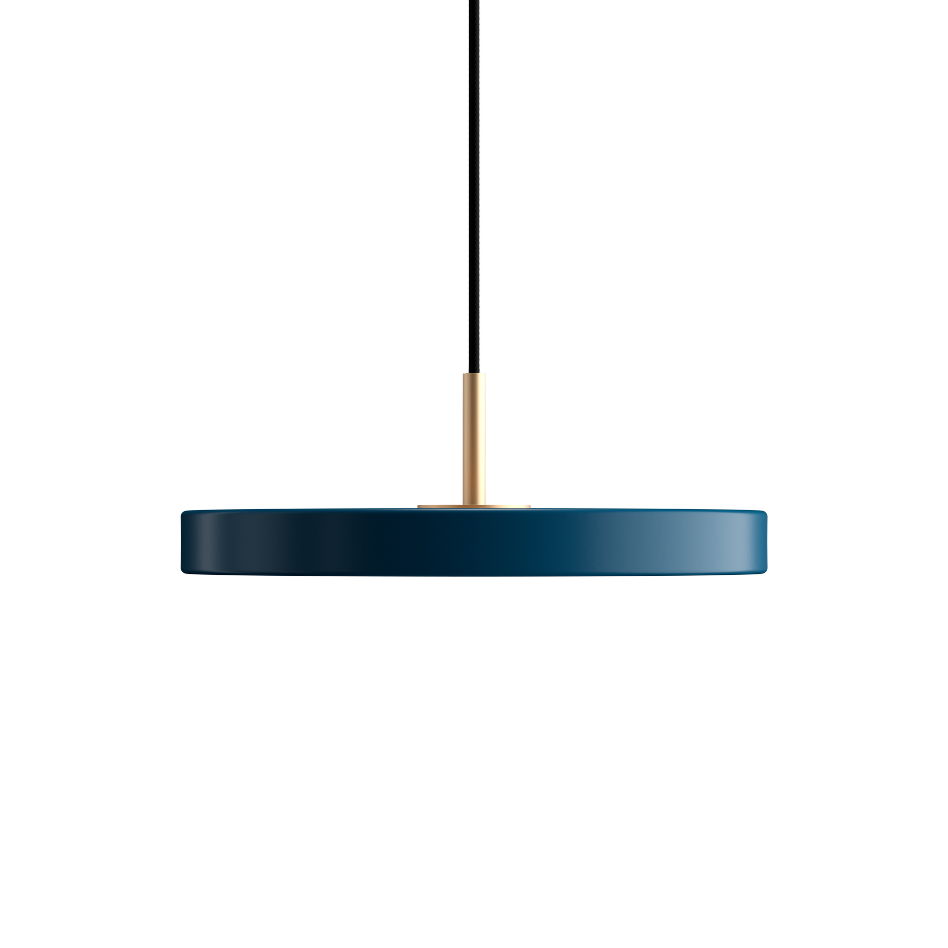 Asteria Mini Pendant Lamp with Brass Top by UMAGE #Blue