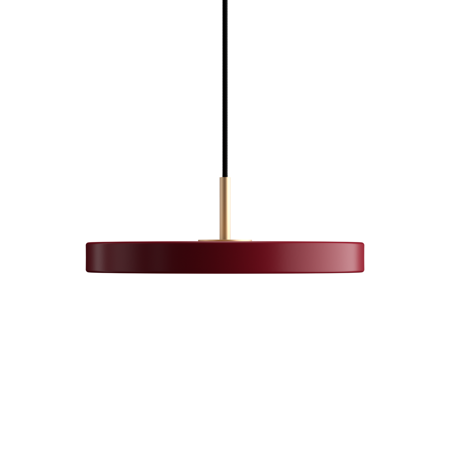 Asteria Mini Pendant Lamp with Brass Top by UMAGE #Red