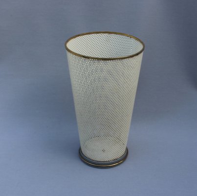 Umbrella Stand in Brass and Perforated Plate from Vereinigte Werkstätten München-FGF-1013041