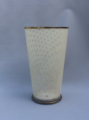 Umbrella Stand in Brass and Perforated Plate from Vereinigte Werkstätten München-FGF-1013041