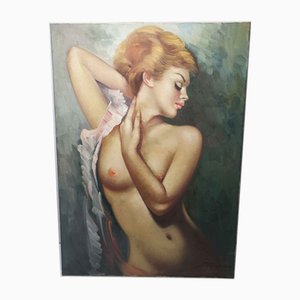 Undressed Woman Painting, 1970s-VQY-857222