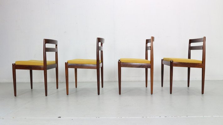 Universe 301 Dining Chairs by Kai Kristiansen for Magnus Olesen, Denmark, 1960s, Set of 4-DT-2026166