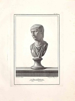 Unknown, Ancient Roman Bust, Original Etching, 18th Century-ZCI-1383124