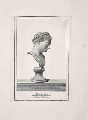 Unknown, Ancient Roman Bust, Original Etching, 18th Century-ZCI-1383118